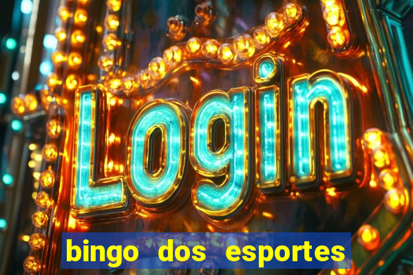 bingo dos esportes para imprimir